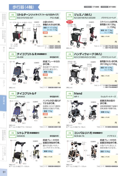 ハンディウォーク アームL 抑速ブレーキ付｜BASE